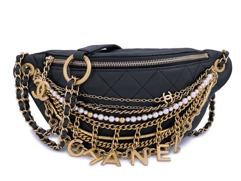 chanel fanny pack replica|chanel fanny pack with chains.